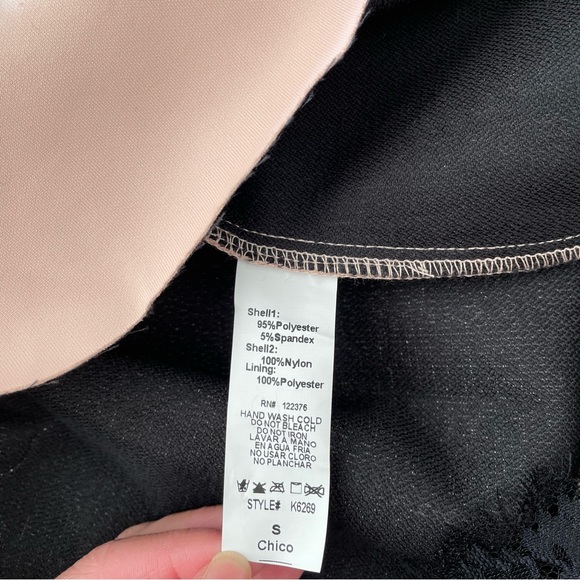 Mustard Seed peachy pink and black lace dress - Picture 6 of 6